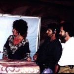 Russell Bobbitt and Elizabeth Taylor on the set of "The Flintstones"