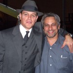 Russell with Matt Damon