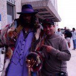 Russell Bobbitt with Snoop on the set of "Starsky and Hutch"